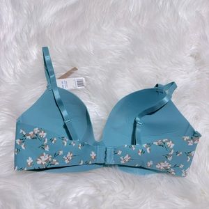 NWT C&C California turquoise wireless bra size 36C